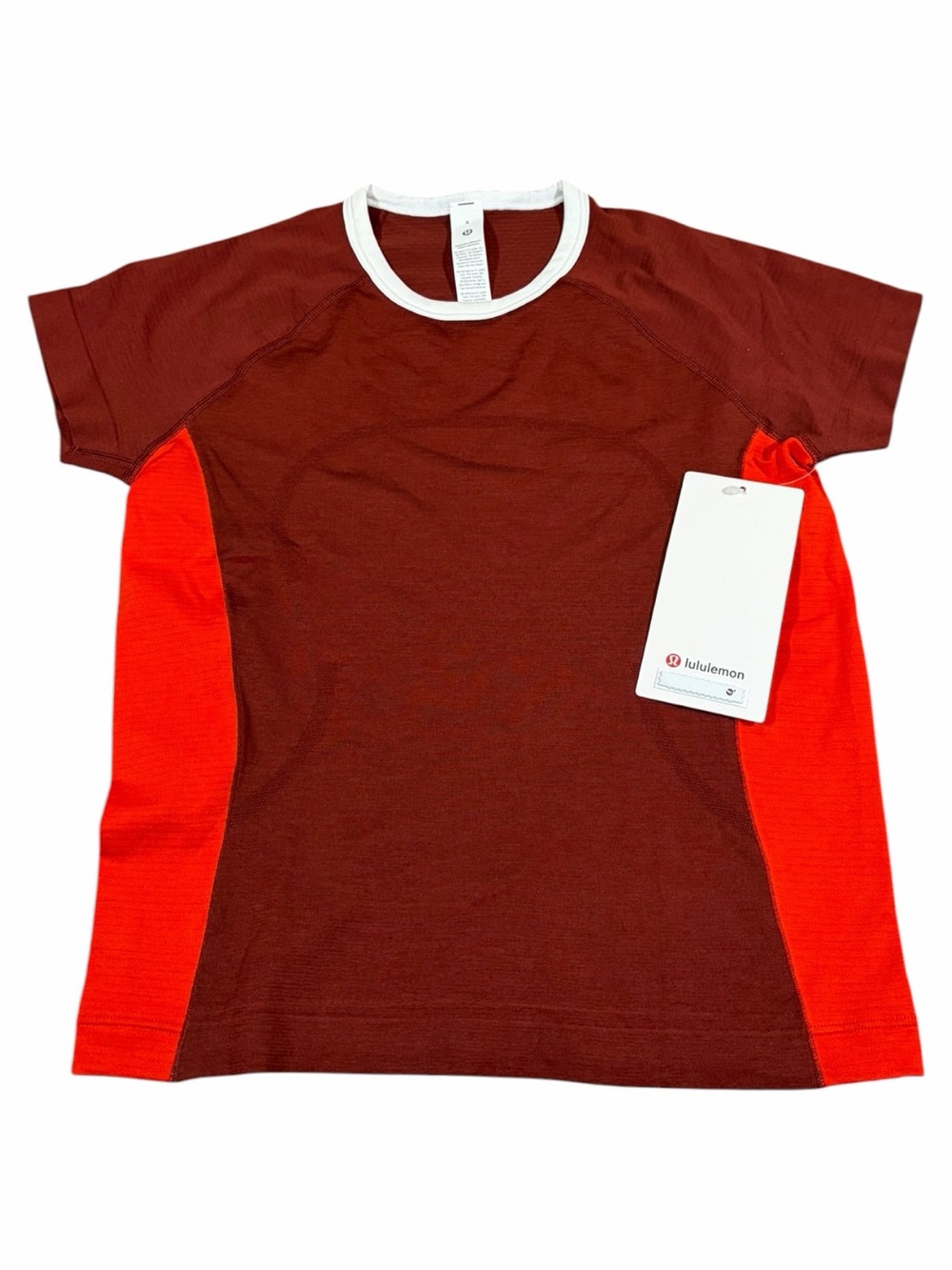 NWT Lululemon Swiftly Tech Short-Sleeve 2.0 *Race Cranberry Charm/Cherry Ember 6